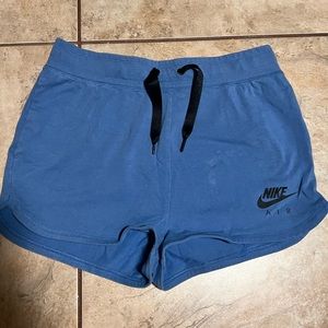 Blue Nike shorts